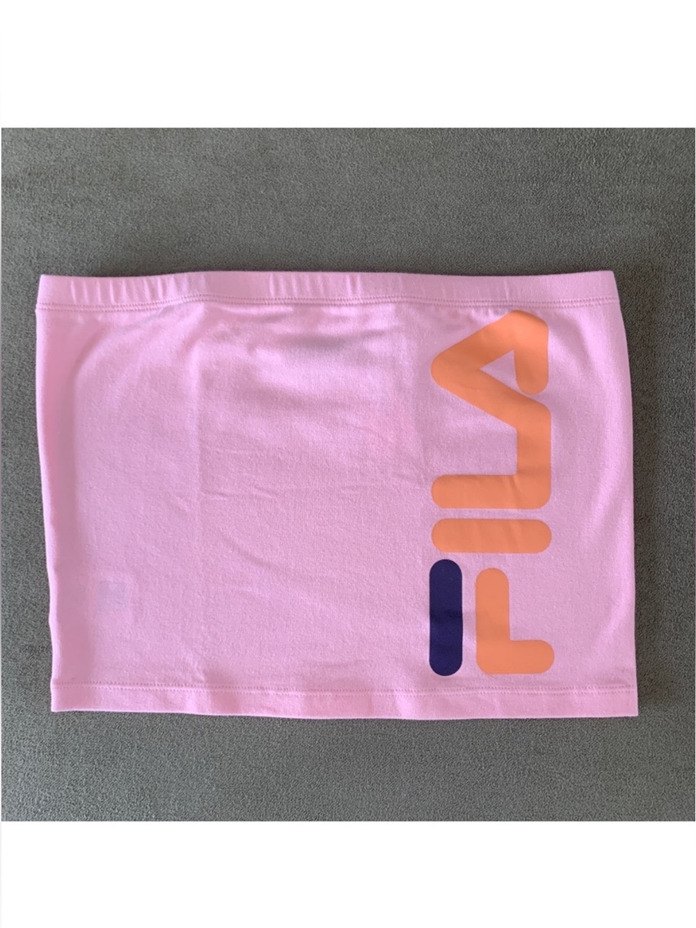 Fila Pink Tube Top with Orange and Navy Logo